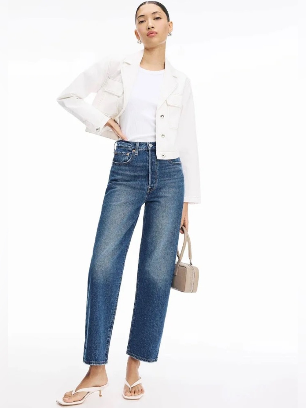 Levi's Ribcage Straight High Rise Ankle Denim Jean 29 x‎ 31 New With Tags